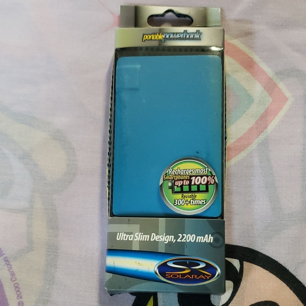 Solaray Blue Portable Charger